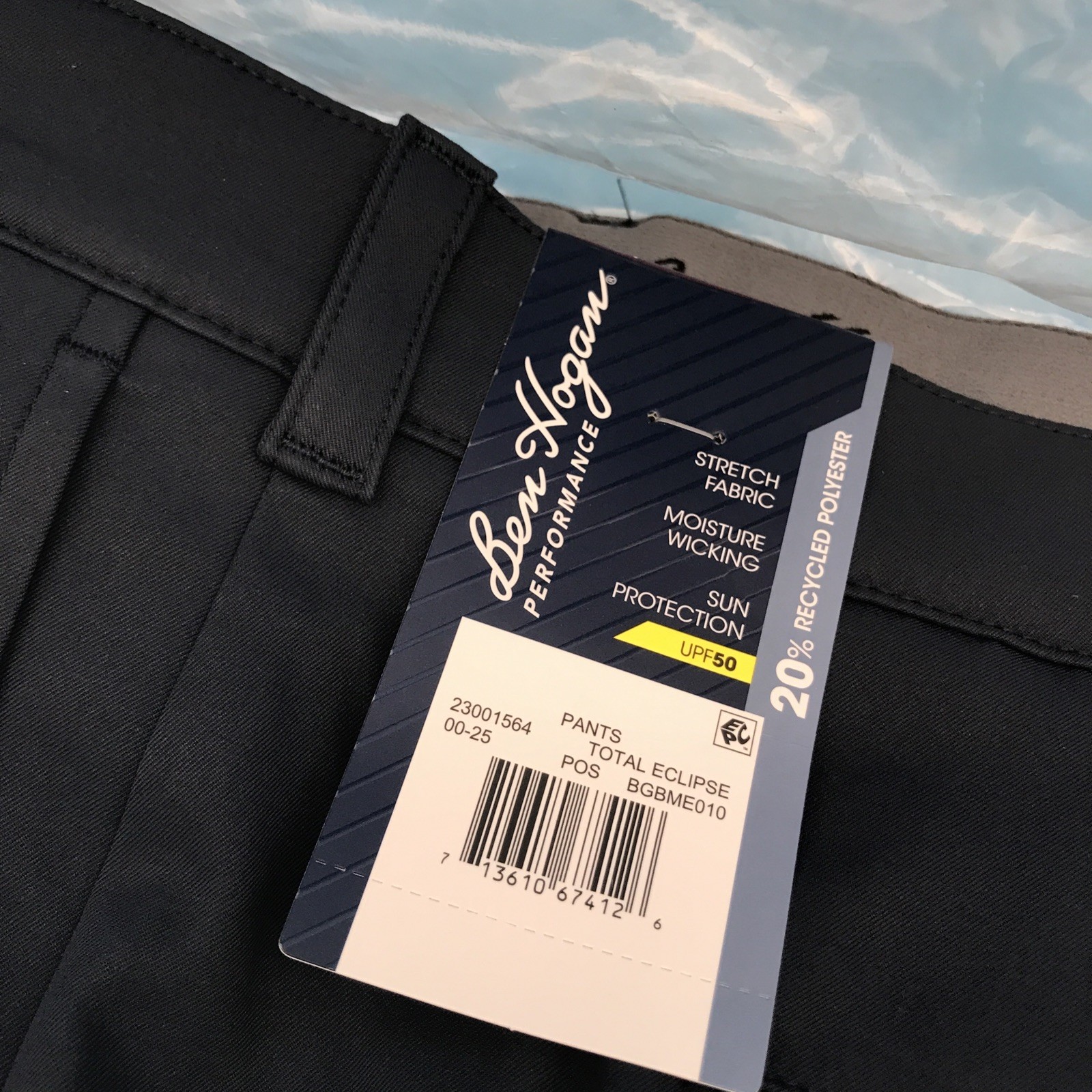 Ben Hogan Mens Performance Pants Stretch Fabric Size 46×30 Navy New