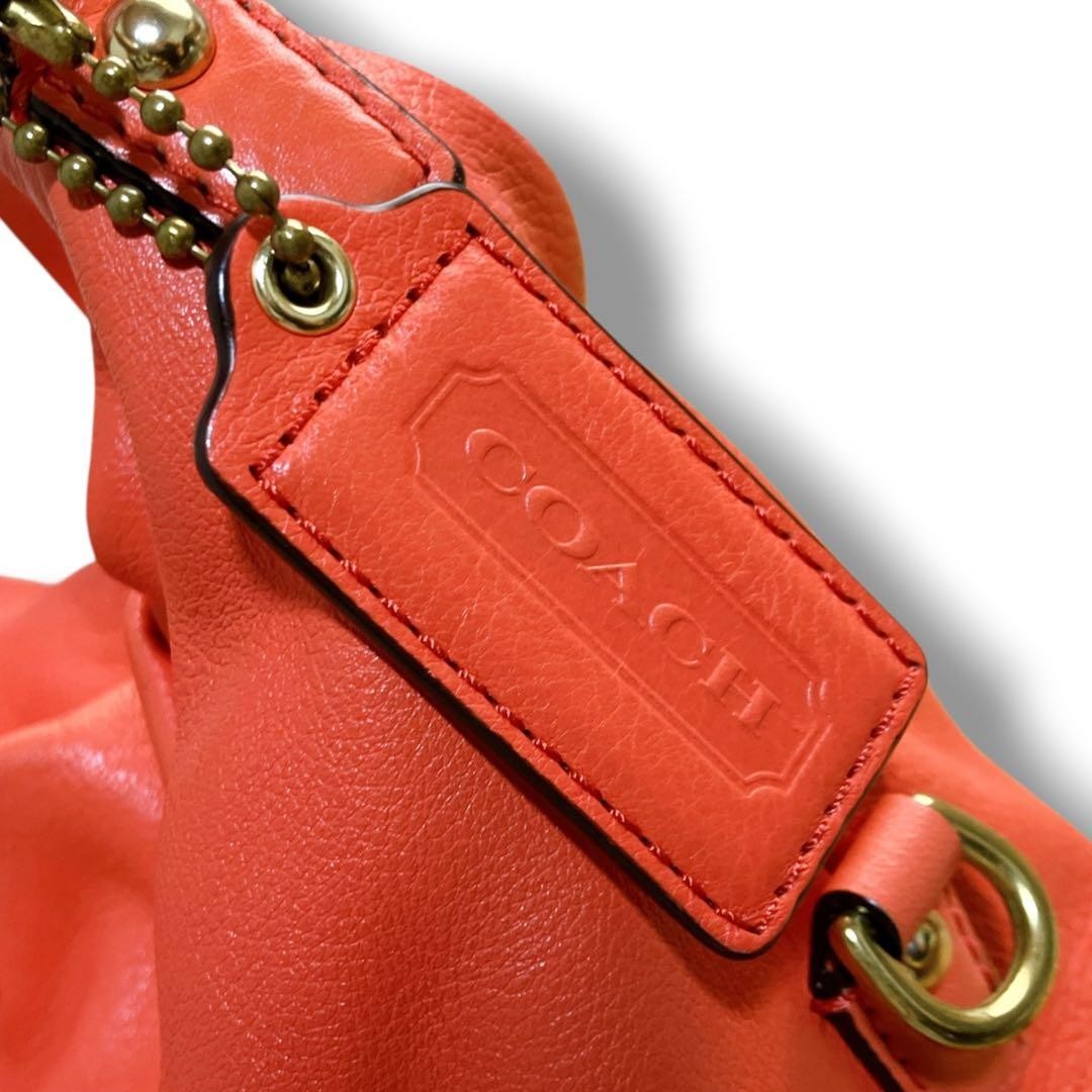 Coach 2way Crossbody Possible One Shoulder Bag Orange Madison