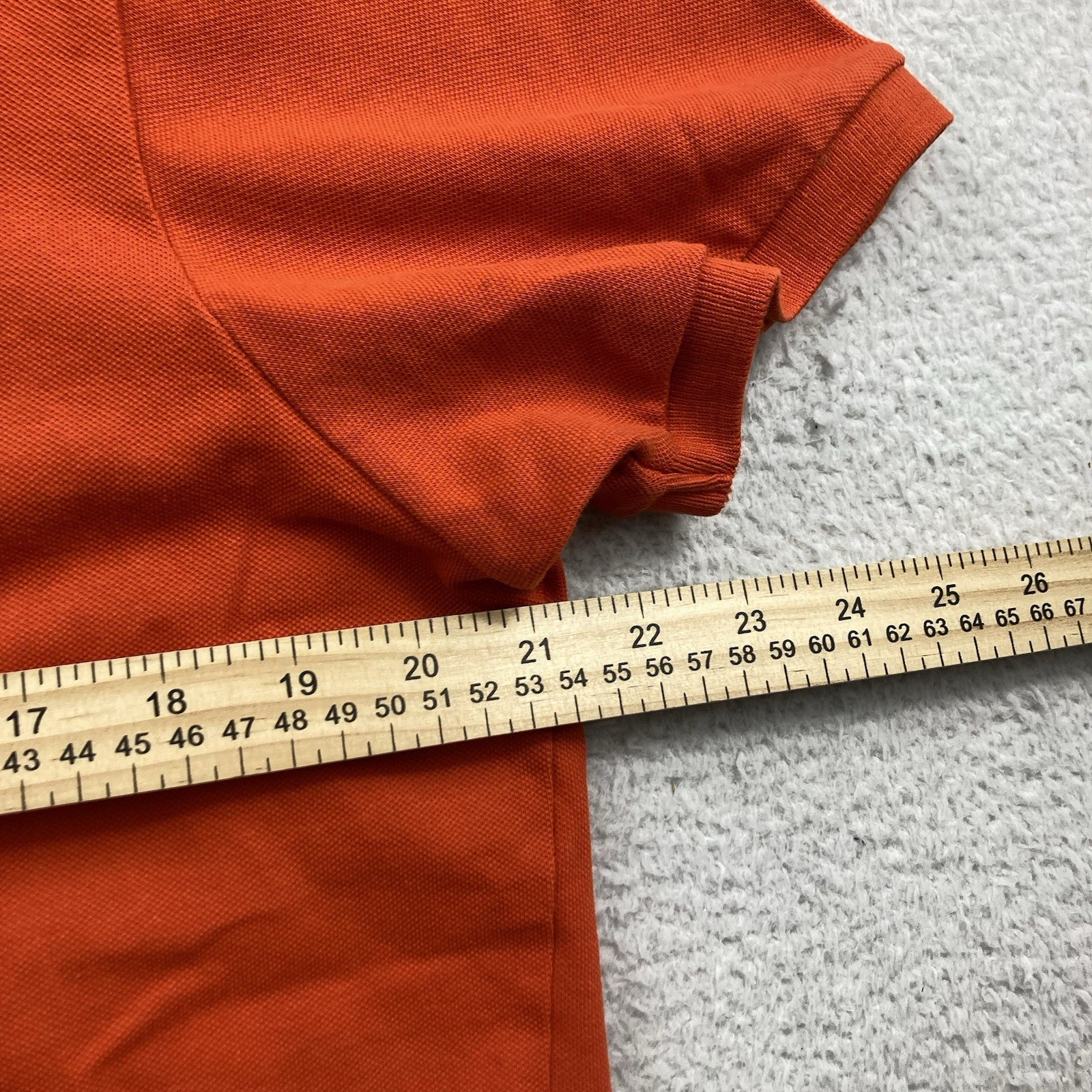 BMW Polo Shirt Men Large Orange Short Sleeve Pique Golf Logo E30 E46 M3 E39 M5