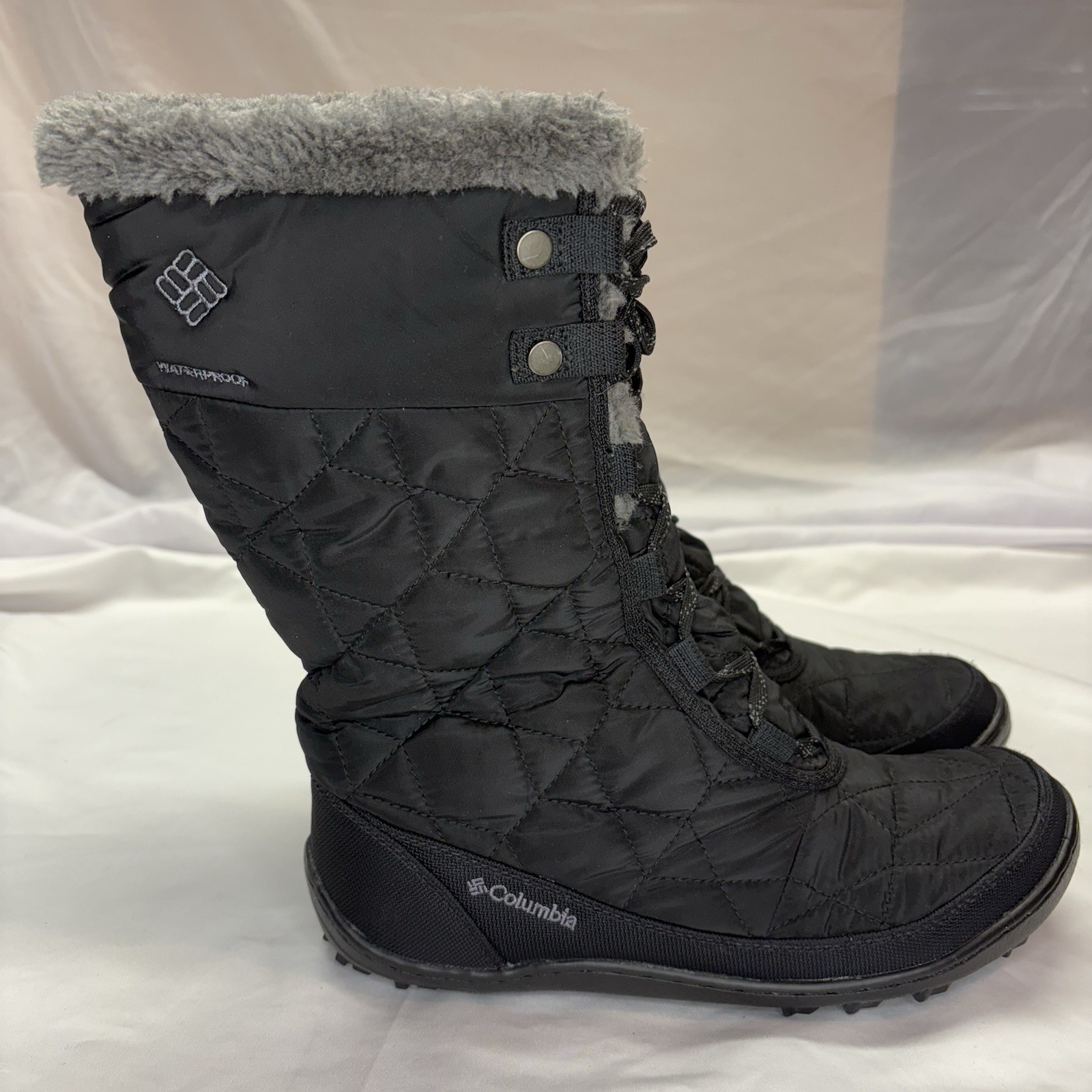 Columbia Women’s Minx Mid II Boot Size 8 Black Waterproof Winter Snow Omni Heat