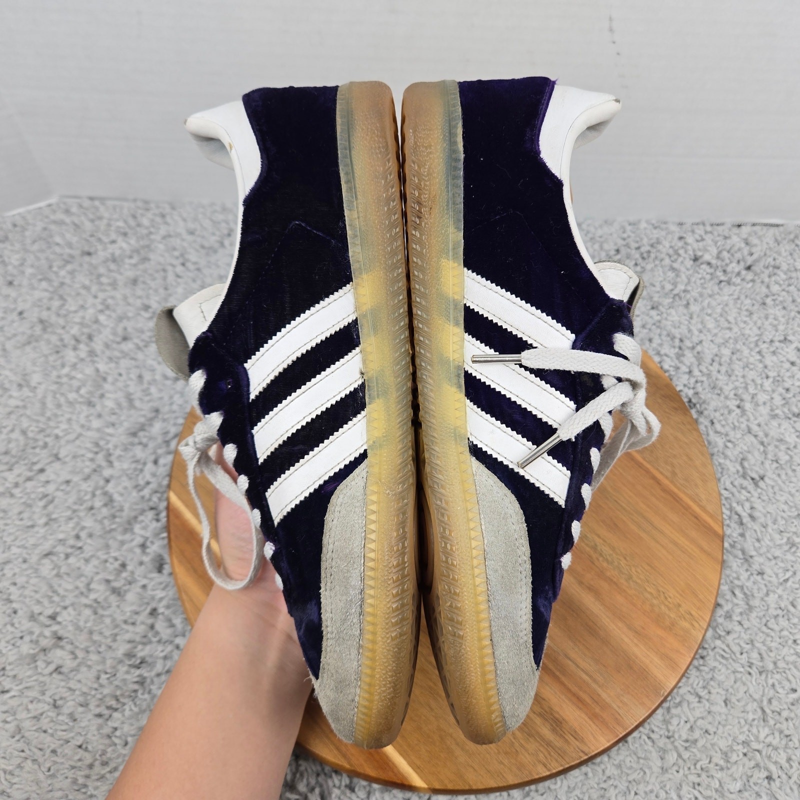 Adidas Mens 10 Samba OG 420 Good Vibes Purple Haze Casual Daily Sneaker DB3011