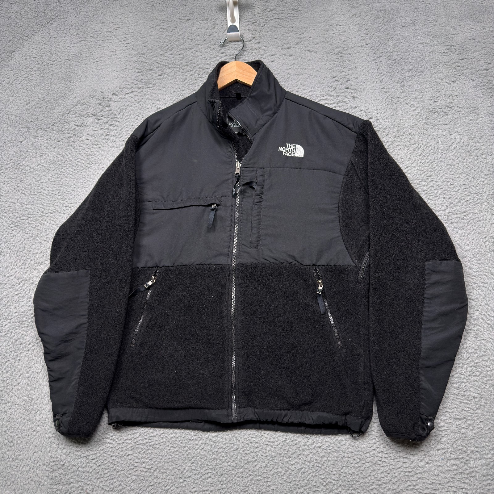 North Face Denali Fleece Jacket Mens Medium Black Full Zip Outdoor Gorpcore