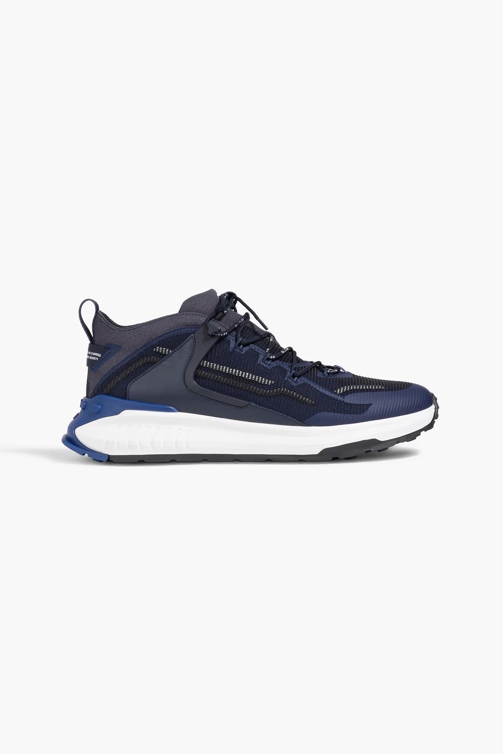 TOD’S Coated mesh, leather and suede sneakers $895 size10(43)