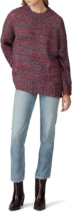 One Teaspoon FAB! Hackney Hint of Wool Loose Fit Sweater in Multi XL