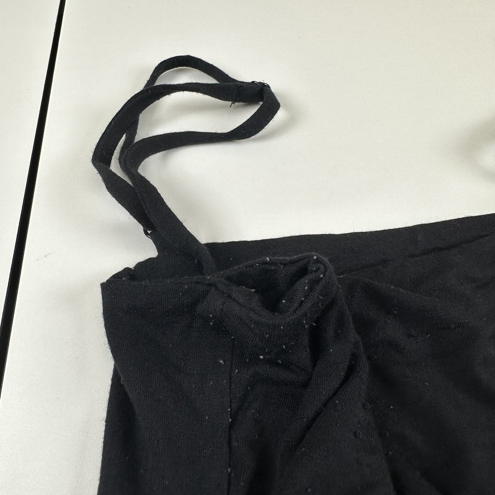 Lovers + Friends Black Ruched Spaghetti Strap Convertible Dress Womens Sz XS