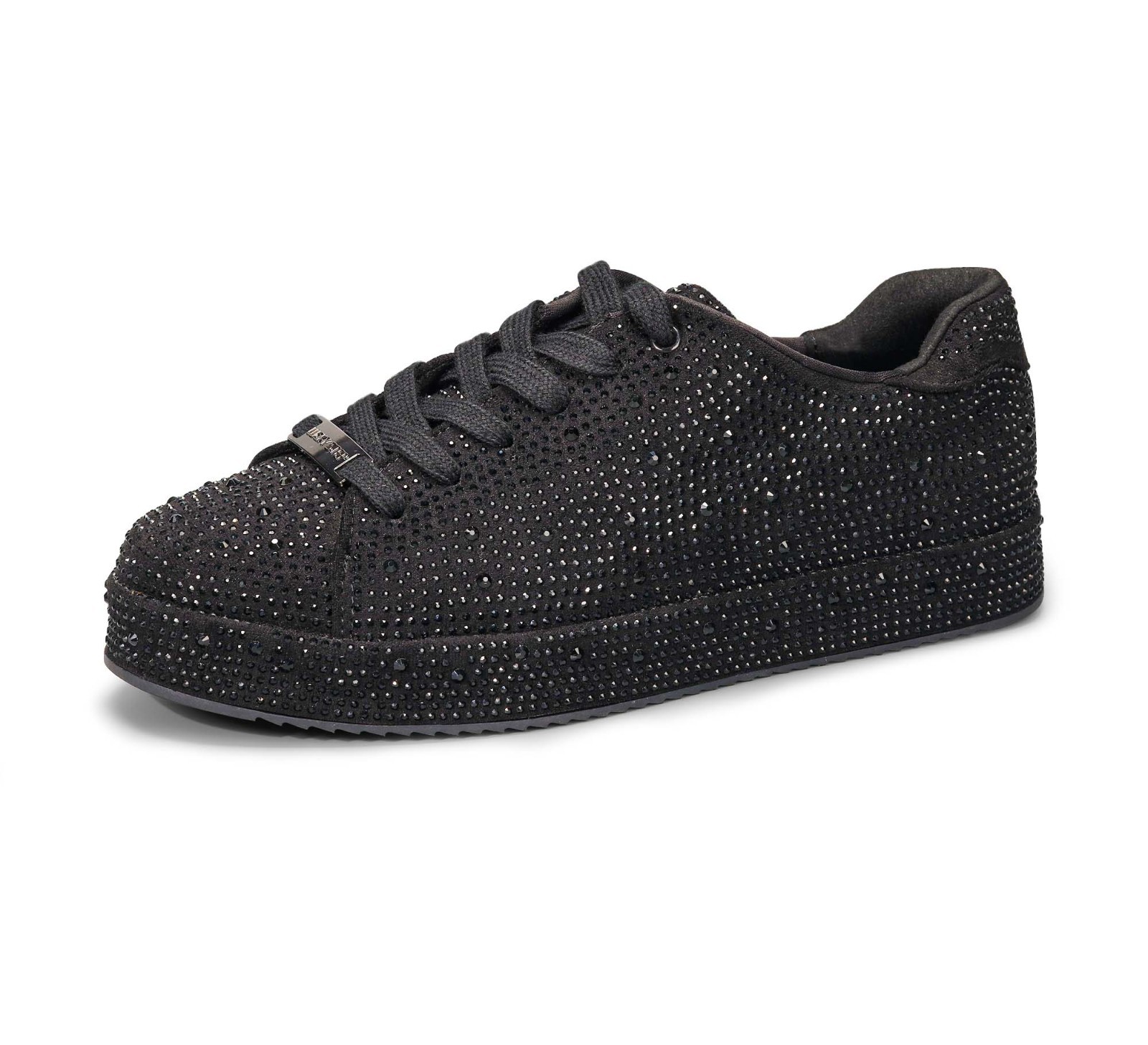 LUCKY STEP Platform Rhinestone Fashion Glitter Sneakers Sparkly Bling Shiny Shoe