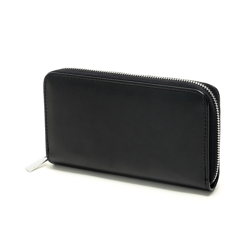 Men Women Leather RFID Blocking Multi Card Holder Wallet with Cell Phone Pocket