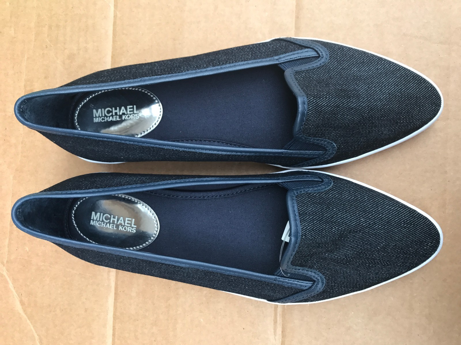 Michael Michael Kors Olive Denim Sneaker NAVY Blue Size 7.5M, 9M, 9.5M,10M,NEW