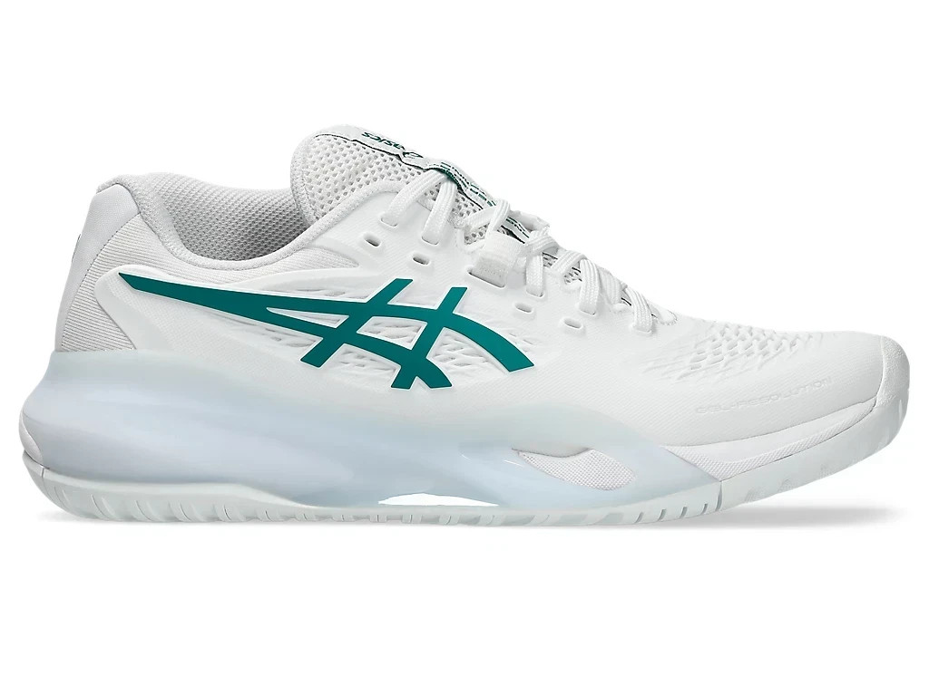 Asics Gel-Resolution 10 White Pitch Green All Court 1042A279-103 Women’s US4.5-1