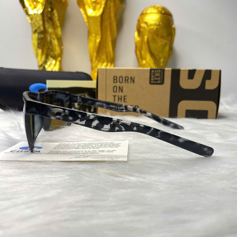 NEW Costa Del Mar Rincon Gray Camo Sunglasses Blue Mirror Polarized HOT TREND