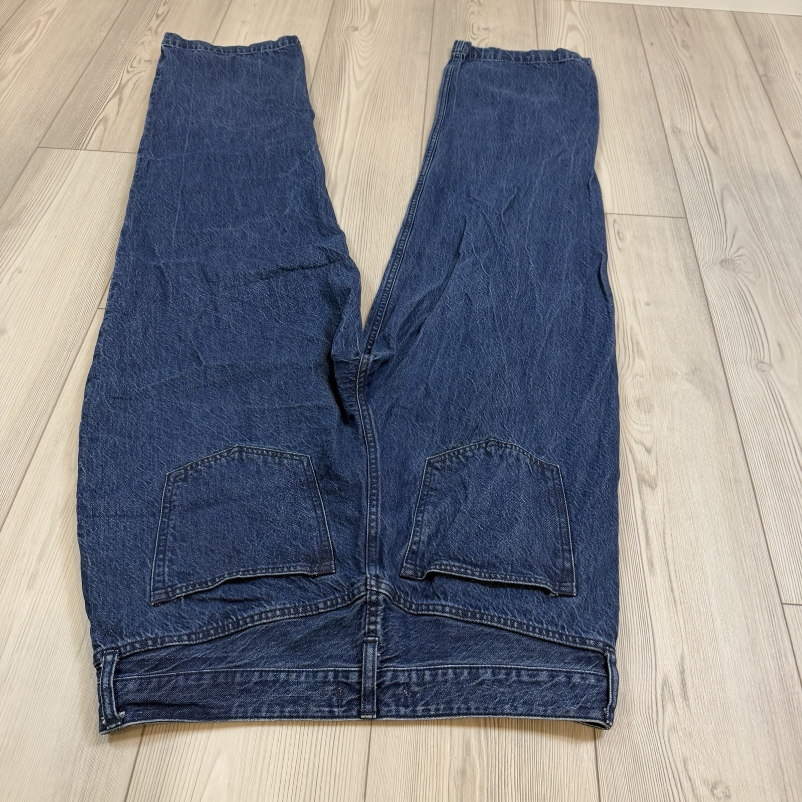 Abercrombie & Fitch 32/14L Denim The Loose High Rise Blue Jeans