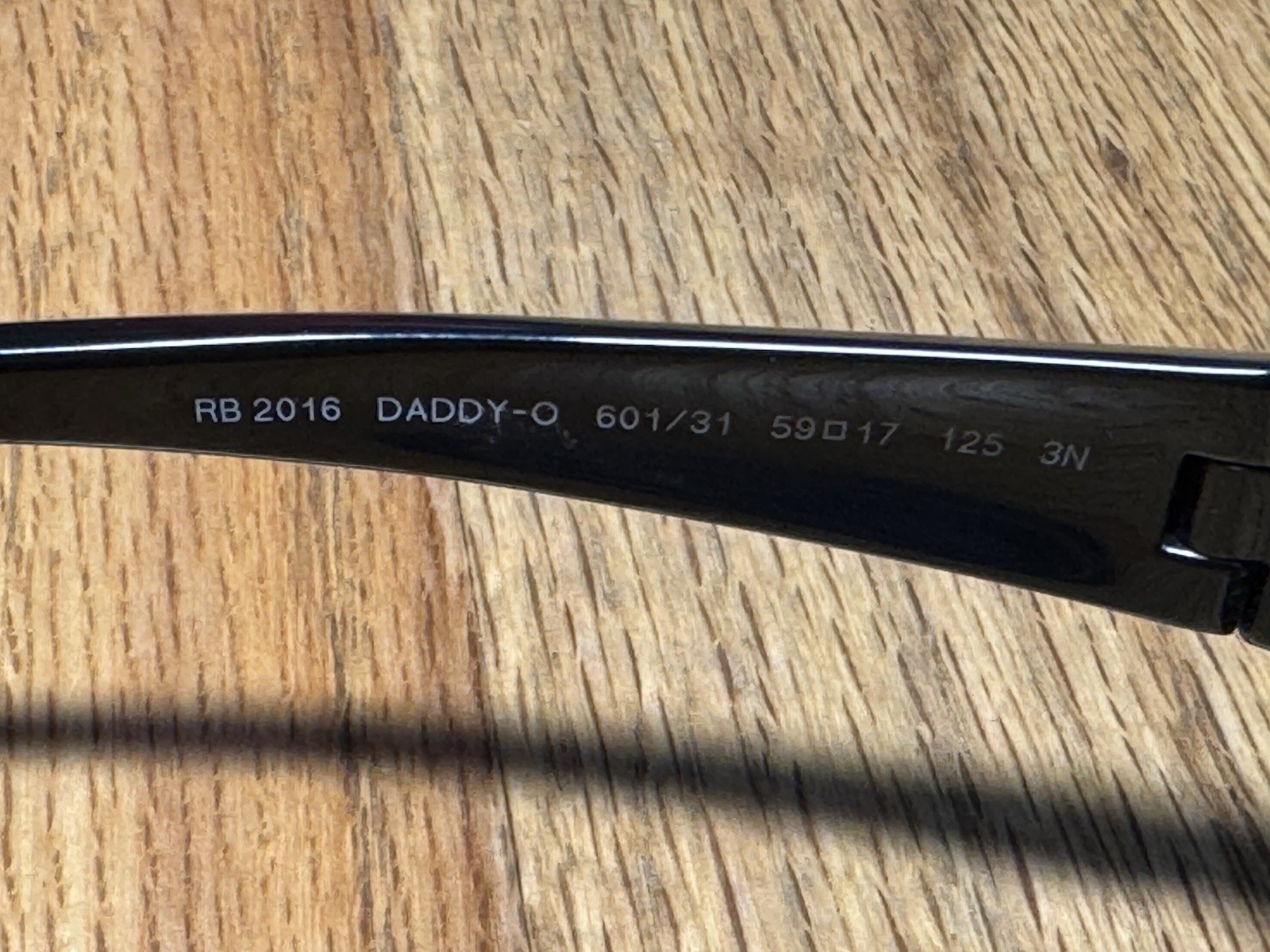Ray-Ban Daddy-O RB2016 Sunglasses (Black Frame/Aftermarket Blue Mirror Lenses)
