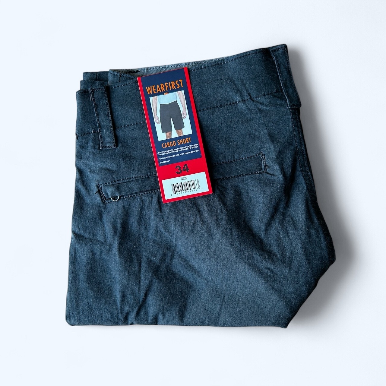Wearfirst Men’s Cargo Short Black Size 34