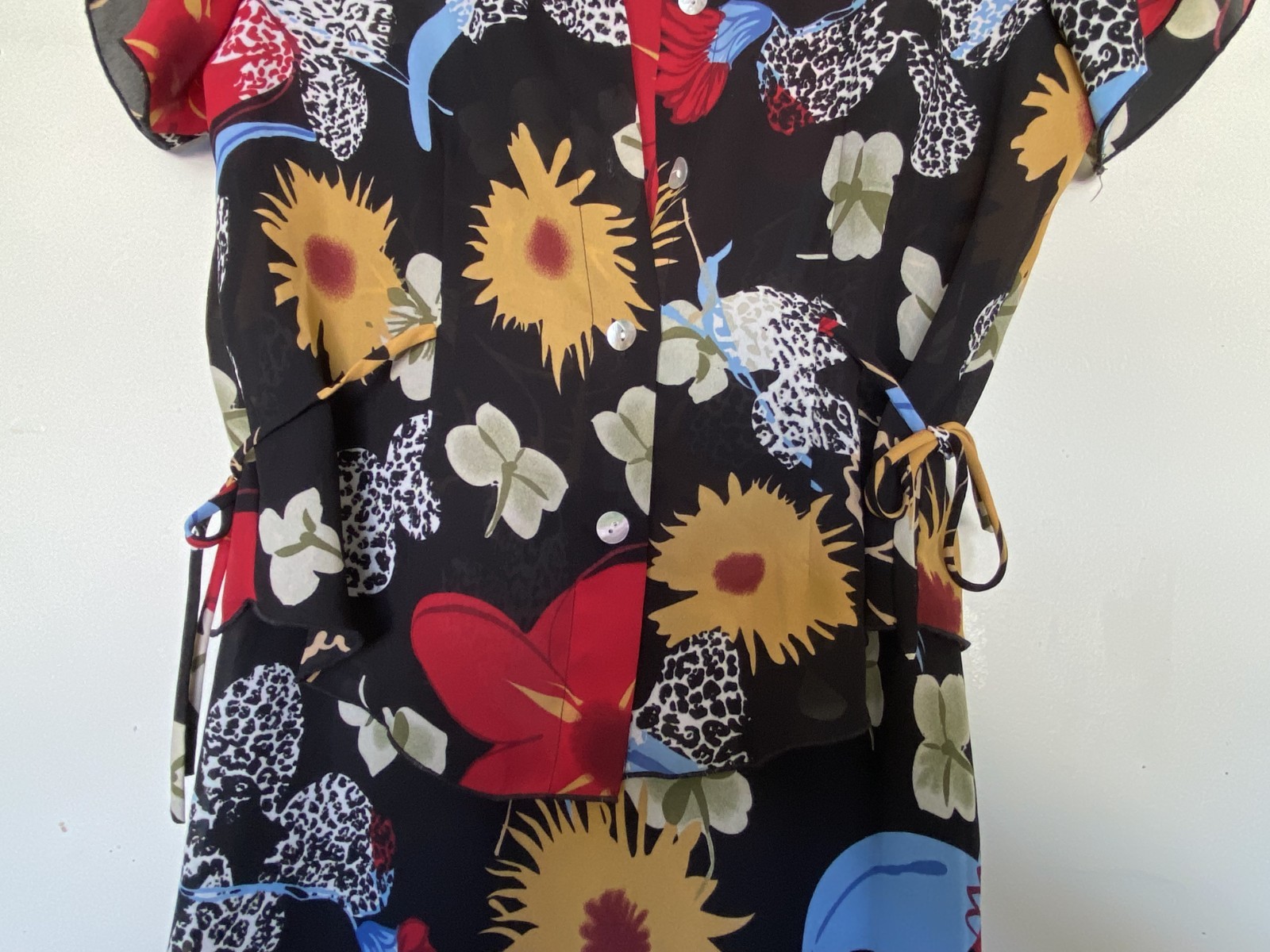 Y2K Vintage Dress‑U by Sharon 2‑pc. Beautiful Floral Chiffon Set – Size 8/10 –