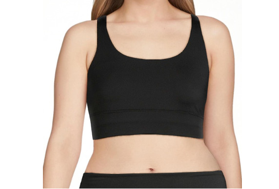 Avia Women’s Strappy Cross Back Sports Bra Black Multisize NWT