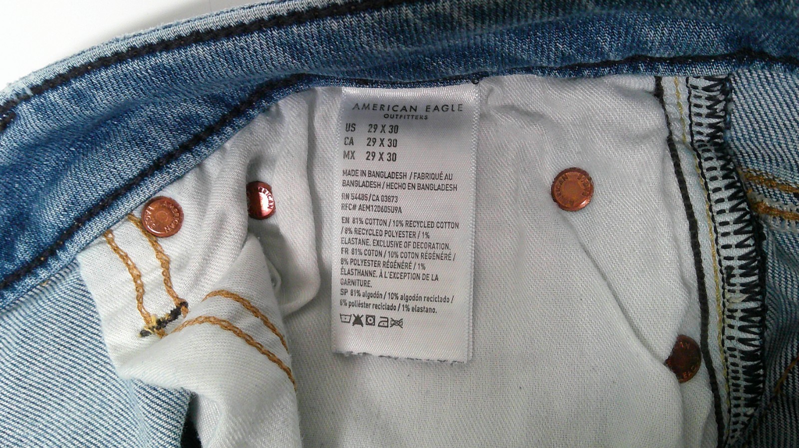 American Eagle Outfitters Jeans Men’s 29×30 Original Straight Authentic Light