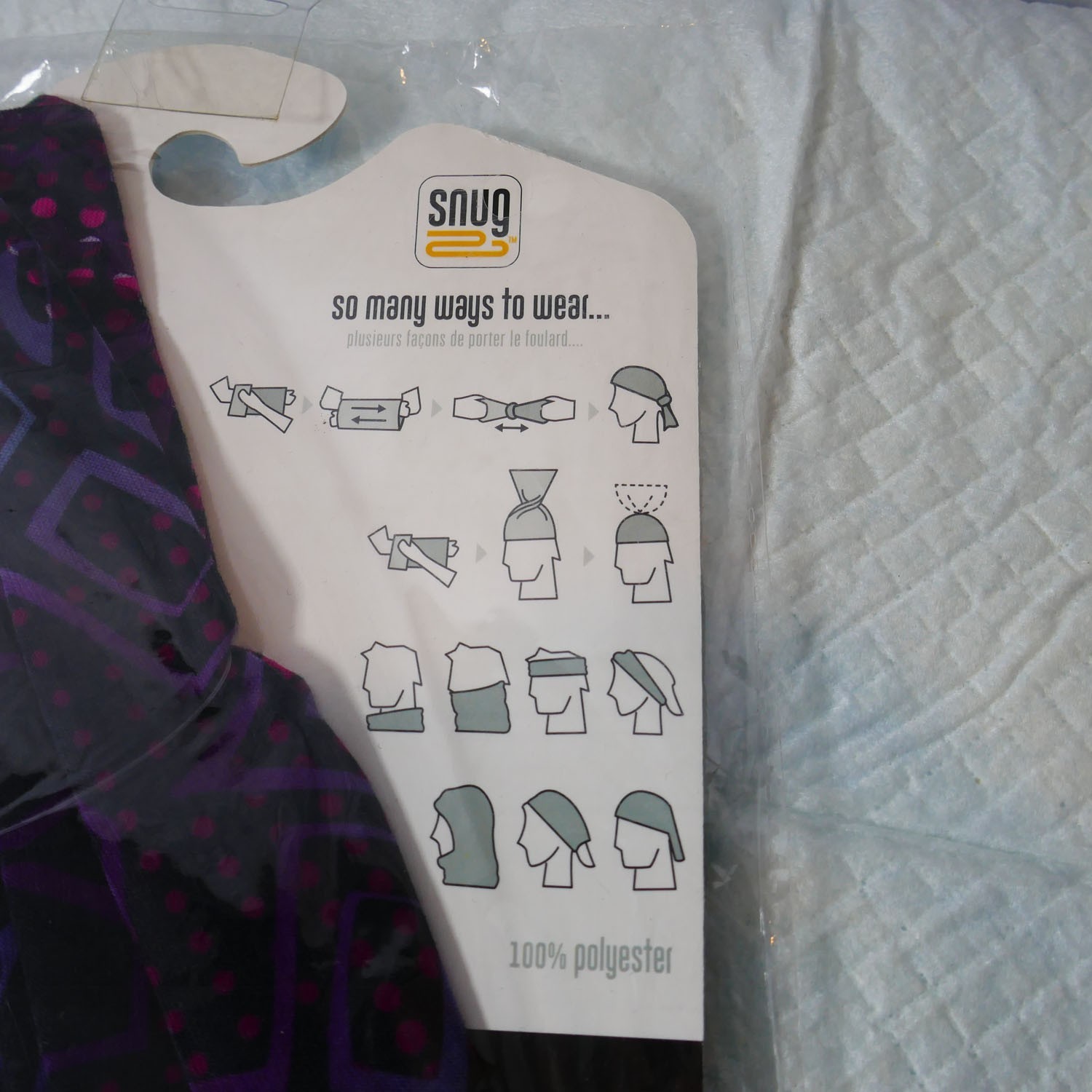 Snug Scarf Outdoor Multi-functional Mask Packable UV Protection NEW