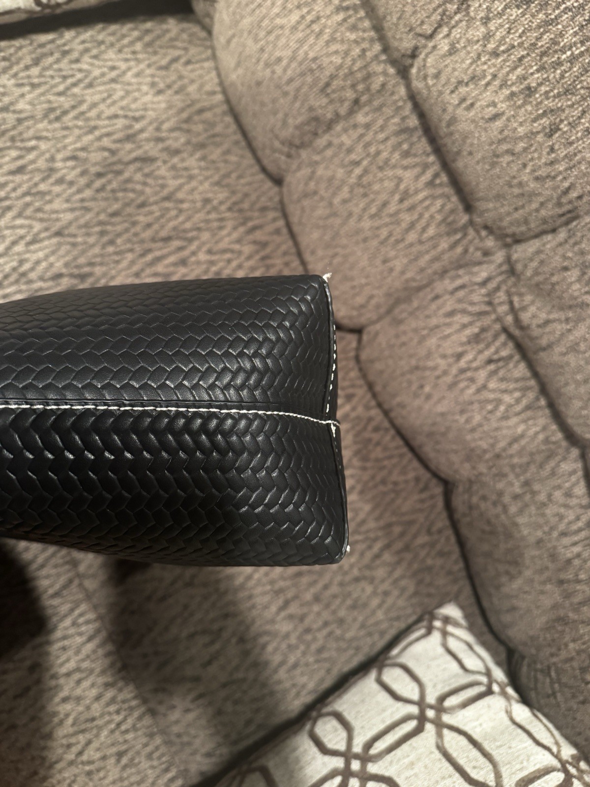 Sam Edelman Eva Large Woven Tote Bag In Black