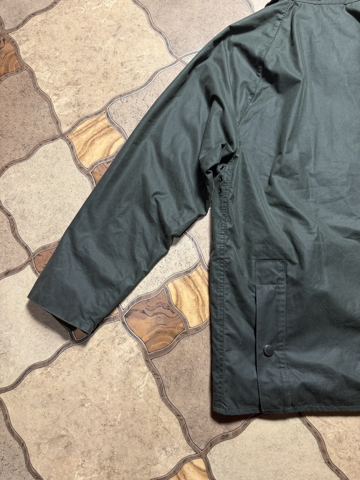 Barbour Bedale A320 Men Waxed Cotton Jacket Olive Green Coat England C3691