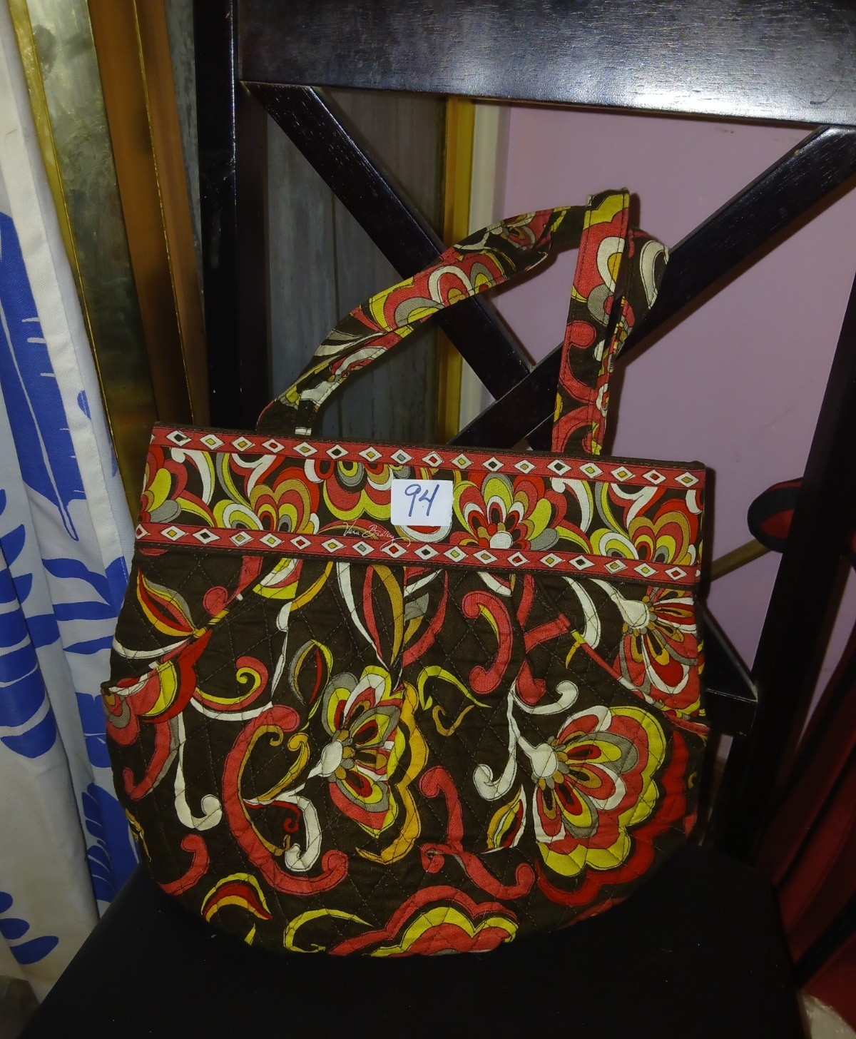 Vera Bradley Multicolor Floral Quilted Shoulder Bag, Lined w/ Inner Pockets