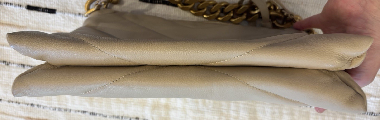 NWT Rebecca Minkoff Edie Maxi Crossbody In Sand Dune