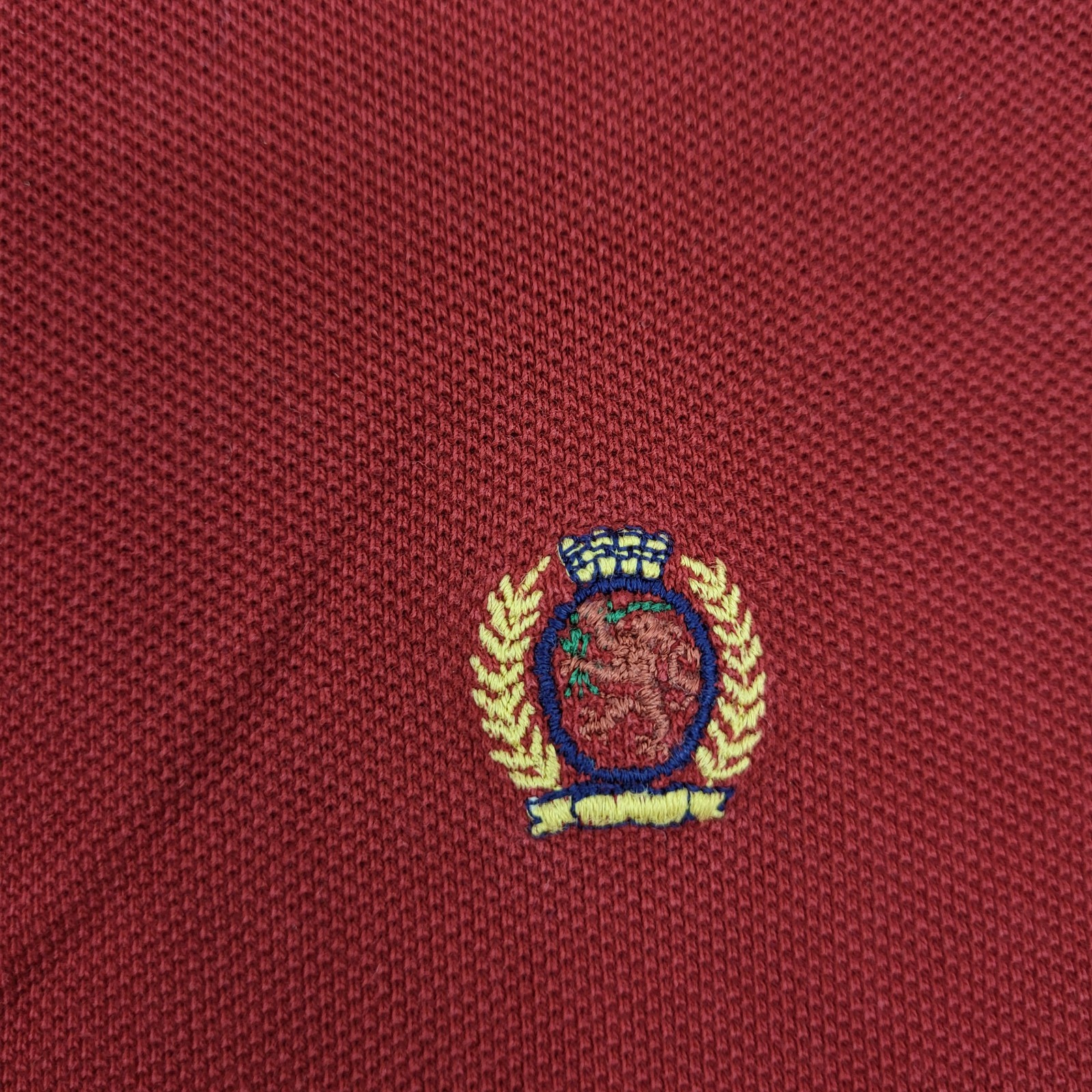 Tommy Hilfiger Polo Mens XL Red Embroidery Shirt
