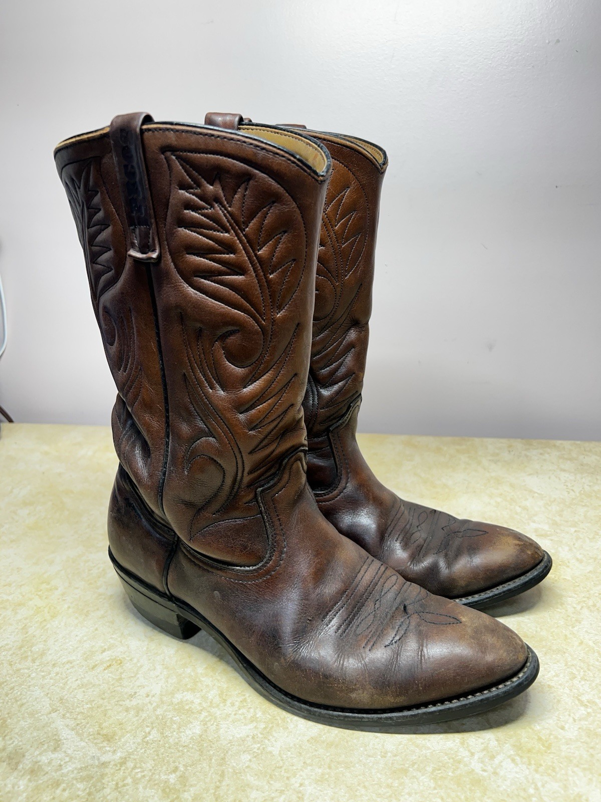 Vtg Red Wing Pecos Cowboy Boots 9801-1 Brown Men’s 10 D Good Year Made in USA