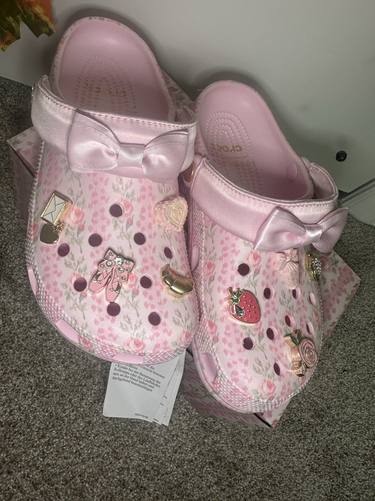 LoveShackFancy x Crocs Pink Classic Clog Women’s Size 9 NWT