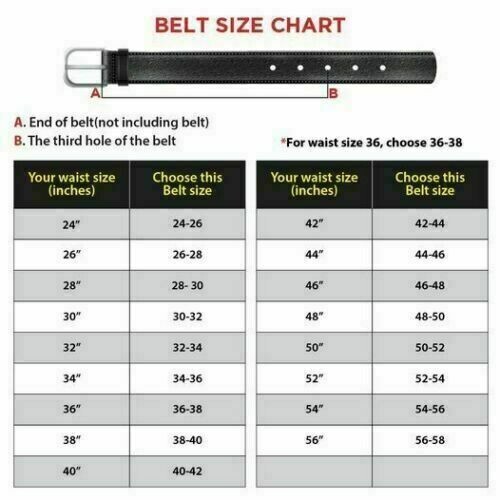 Genuine Leather Men Casual Money Zipper Safe Dark Brown Belt S M L XL. 1.1/4″ W