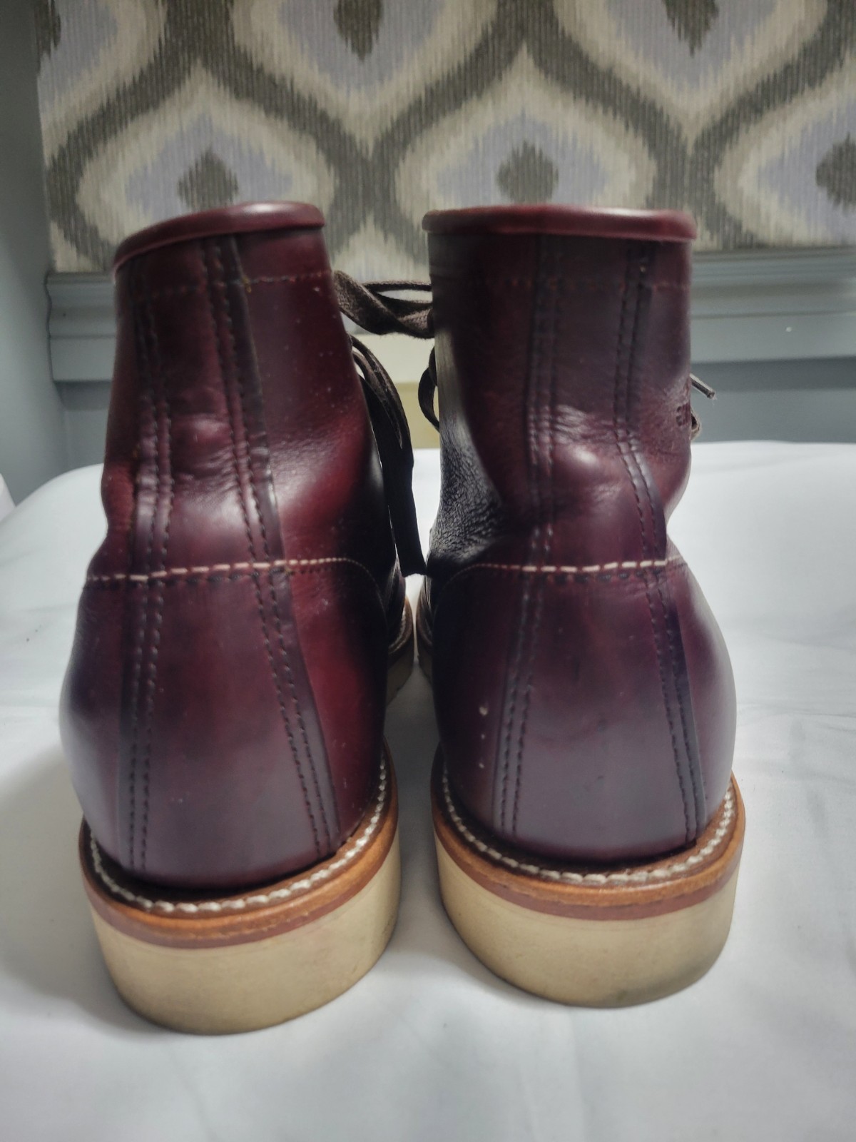 Chippewa Original Boots 6″ Cordovan Red Leather Mens 8.5 1901M16 Service USA