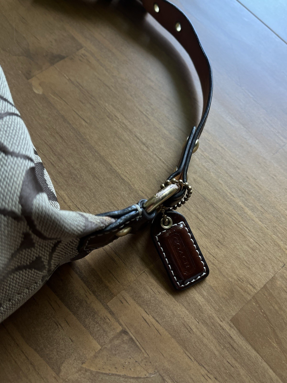 2009 Vintage Coach Signature Small Shoulder Bag
