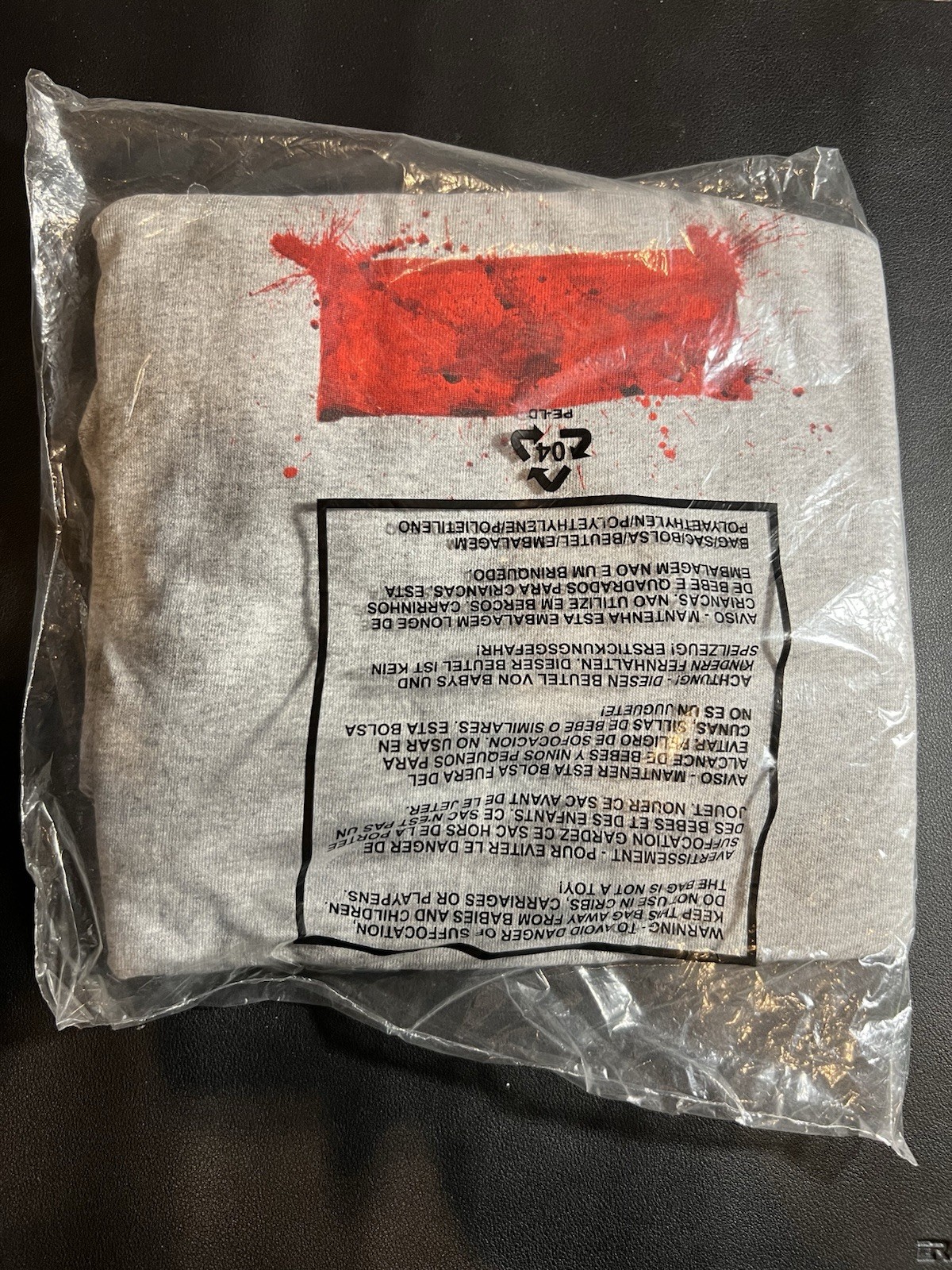 Supreme Ralph Steadman Box Logo Tee Heather Grey Xl Brand New Sold Out Ss 2022