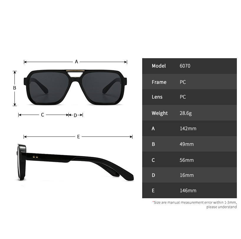 Square Classic Sunglasses For Men Women Fashion Outdoor Shade Glasses UV400
