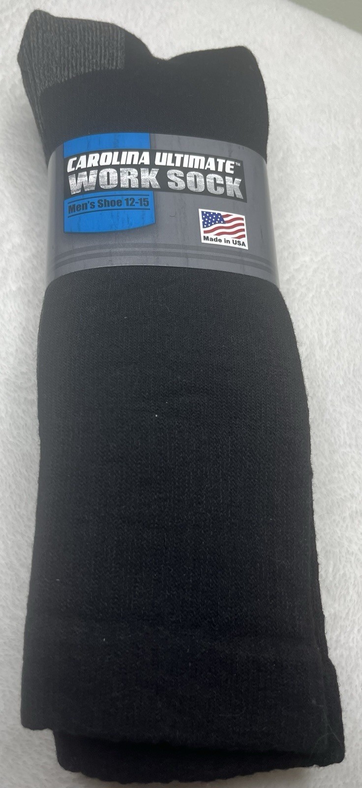 2 Pair Carolina Ultimate Men’s Ultra-Dri Steel Toe Boot Socks XL Size 12-15 Blk