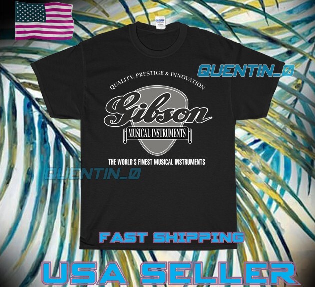 NEW SHIRT GIBSON GUITARS MUSICAL INSTRUMENT LOGO T-SHIRT FUNNY UNISEX SIZE S-5XL