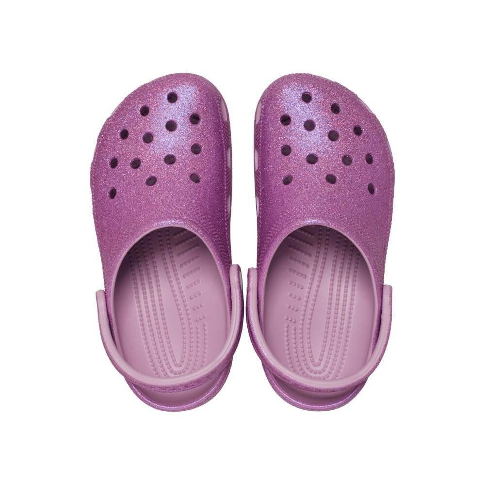 Crocs Unisex Classic Clogs – Glitter Hydrangea Men 8/Women 10 Medium