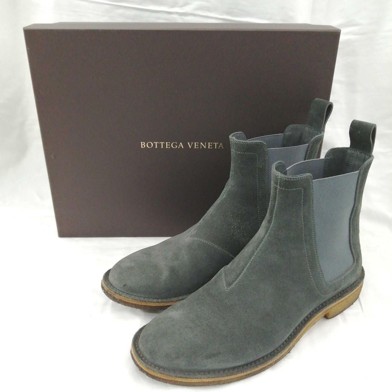 BOTTEGA VENETA SUEDE BOOTS Unknown.Gray Used