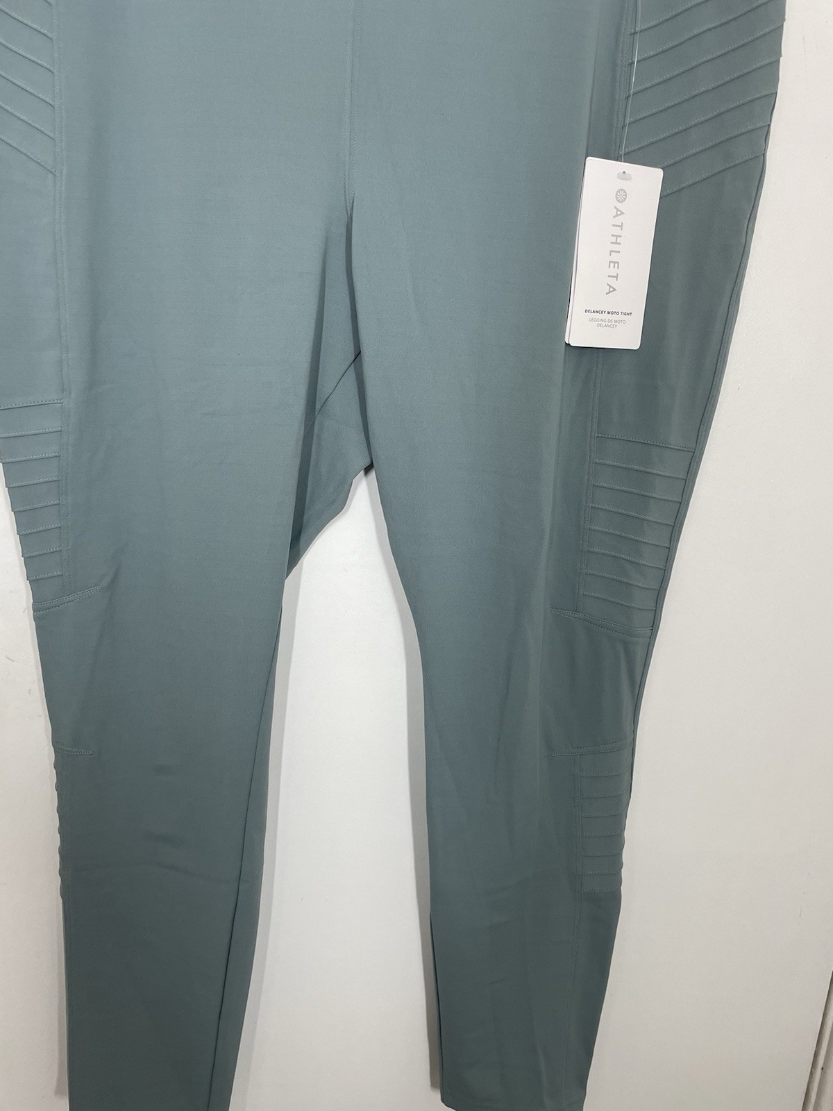 Athleta Delancey Moto Tight Casual Pants Leggings Women’s Size 2X Green NEW