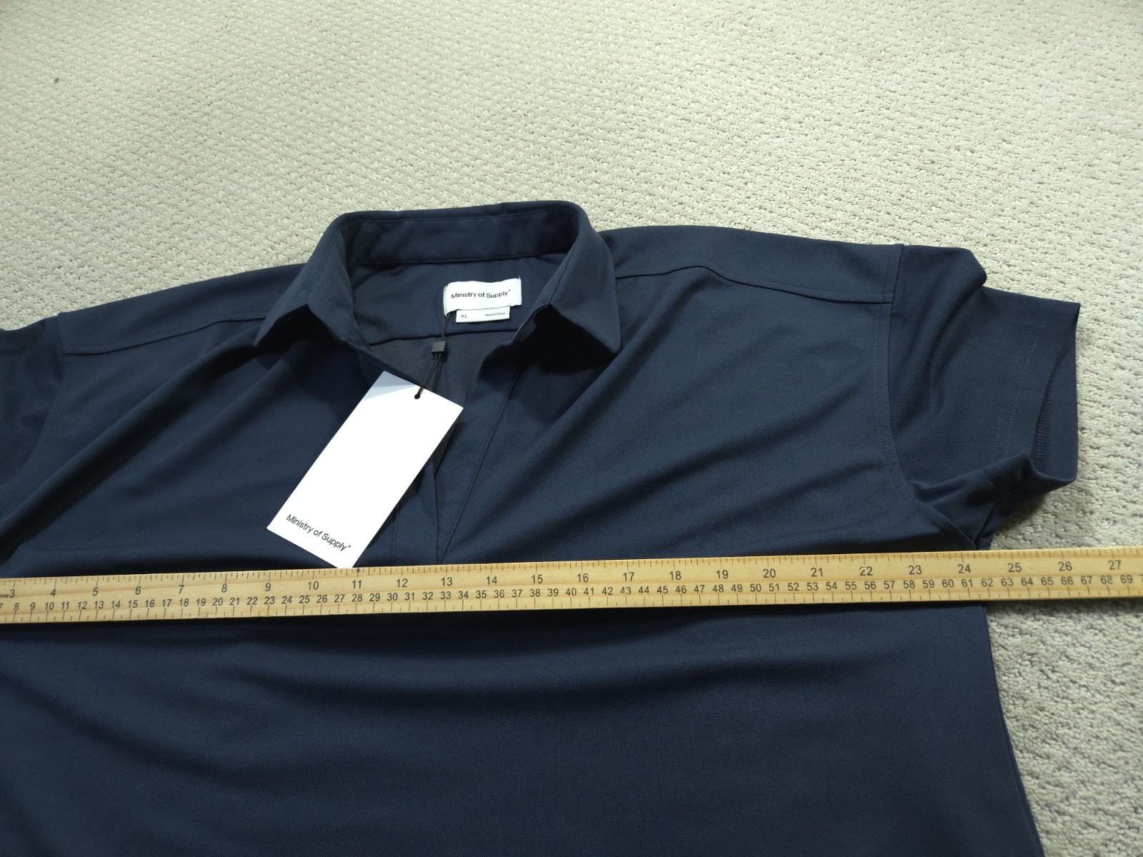Ministry Of Supply Top Apollo X Polo Womens XL NWT NASA Phase Change Shirt Blue