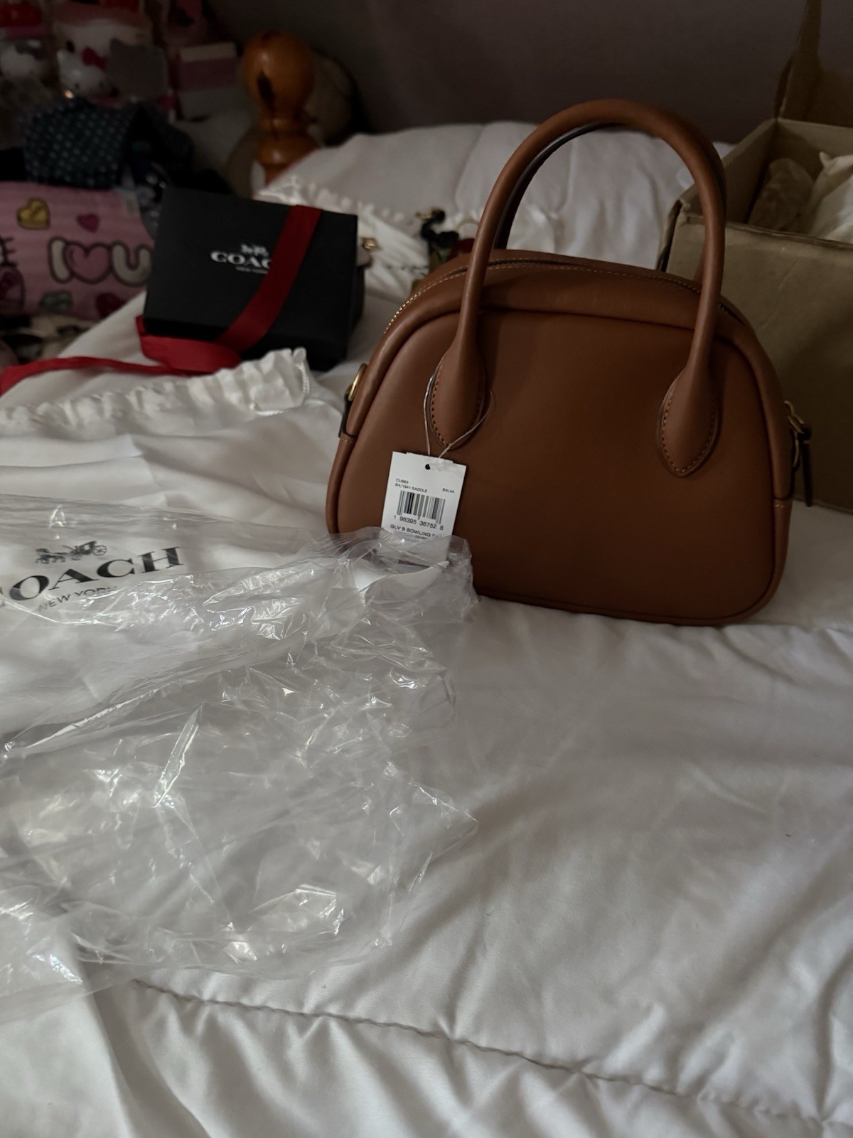 Coach Borough Bowling Bag Saddle