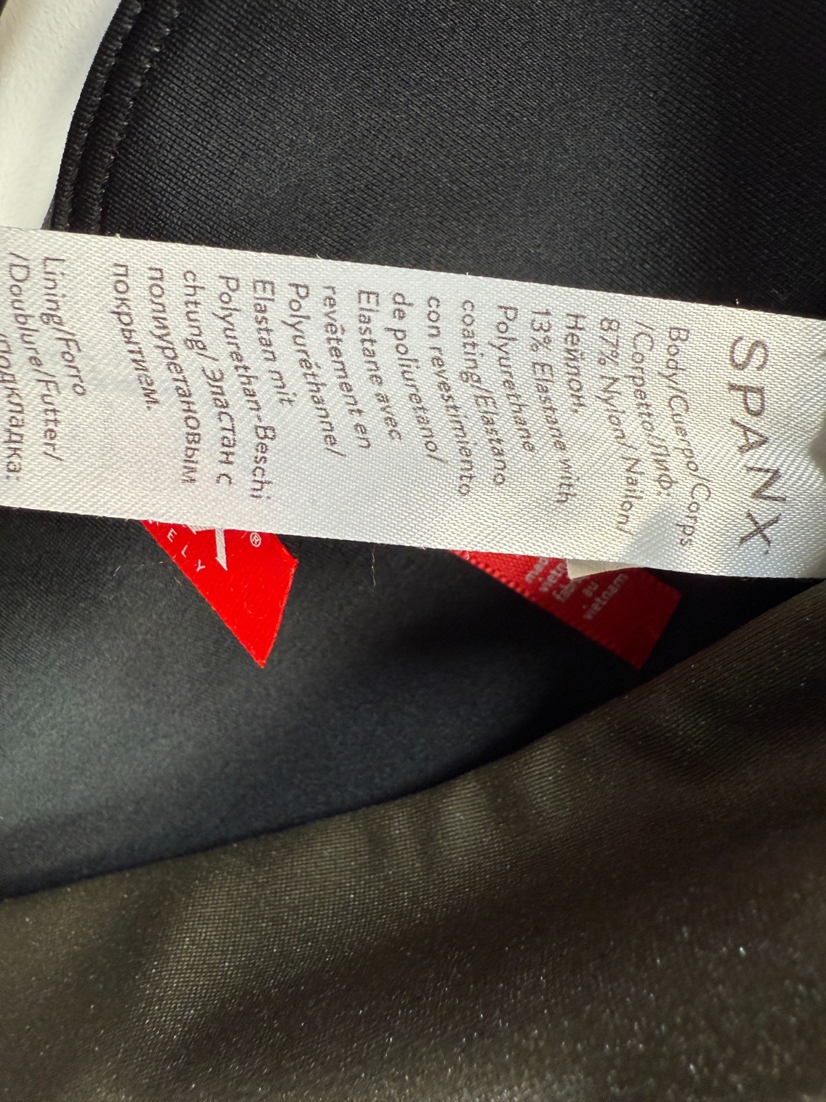 Spanx Womens High Waist Faux Leather Nylon Leggings Gym Green Sz XL 13.5×27.5