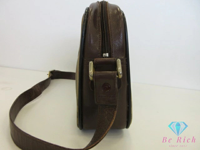 Burberry Shoulder Bag Nova Check Brown Beige PVC Leather Logo Crossbody Carry Ba