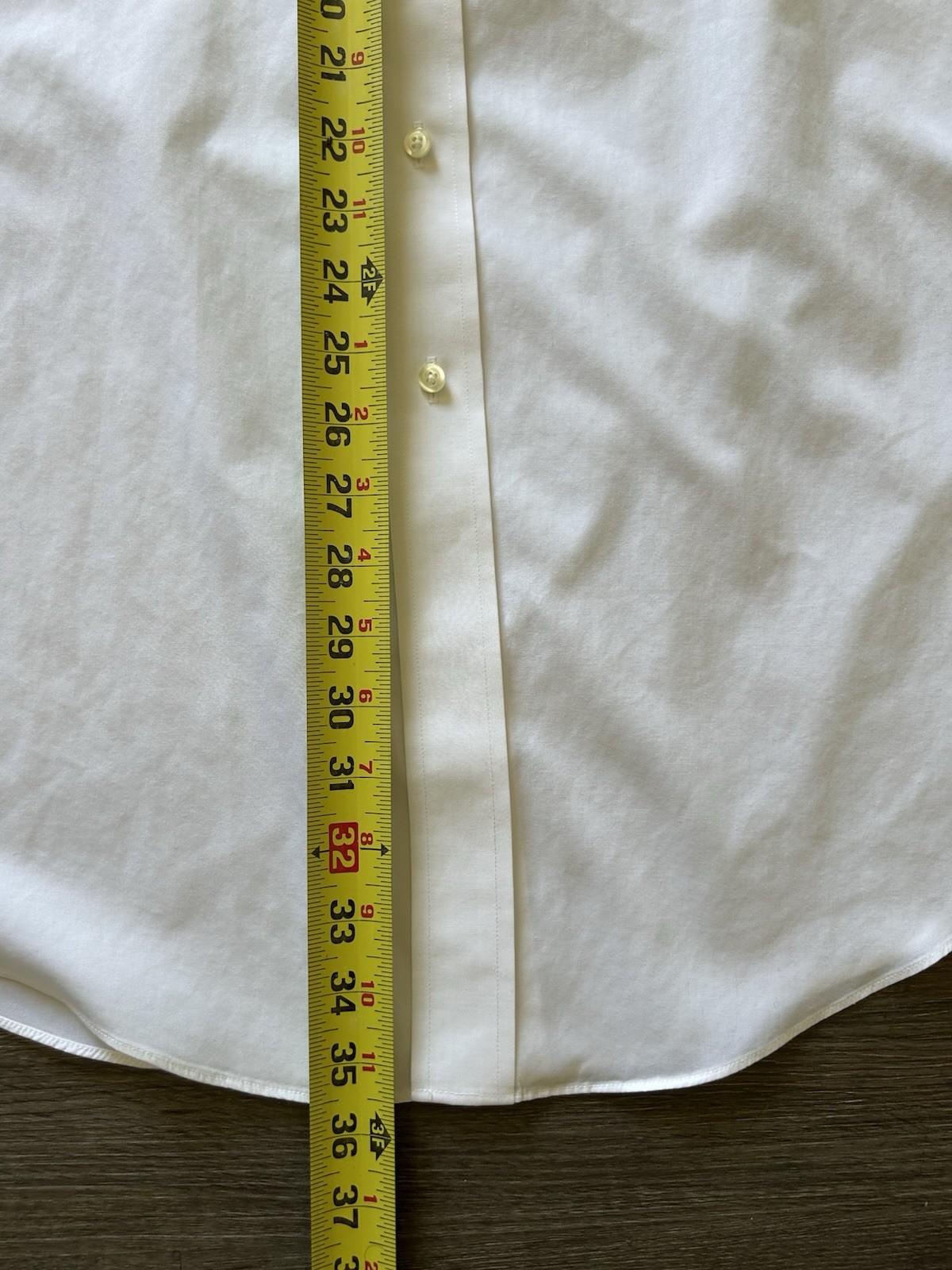 Brooks Brothers Traditional Fit Non-Iron White Dress Shirt French Cuff 17-35