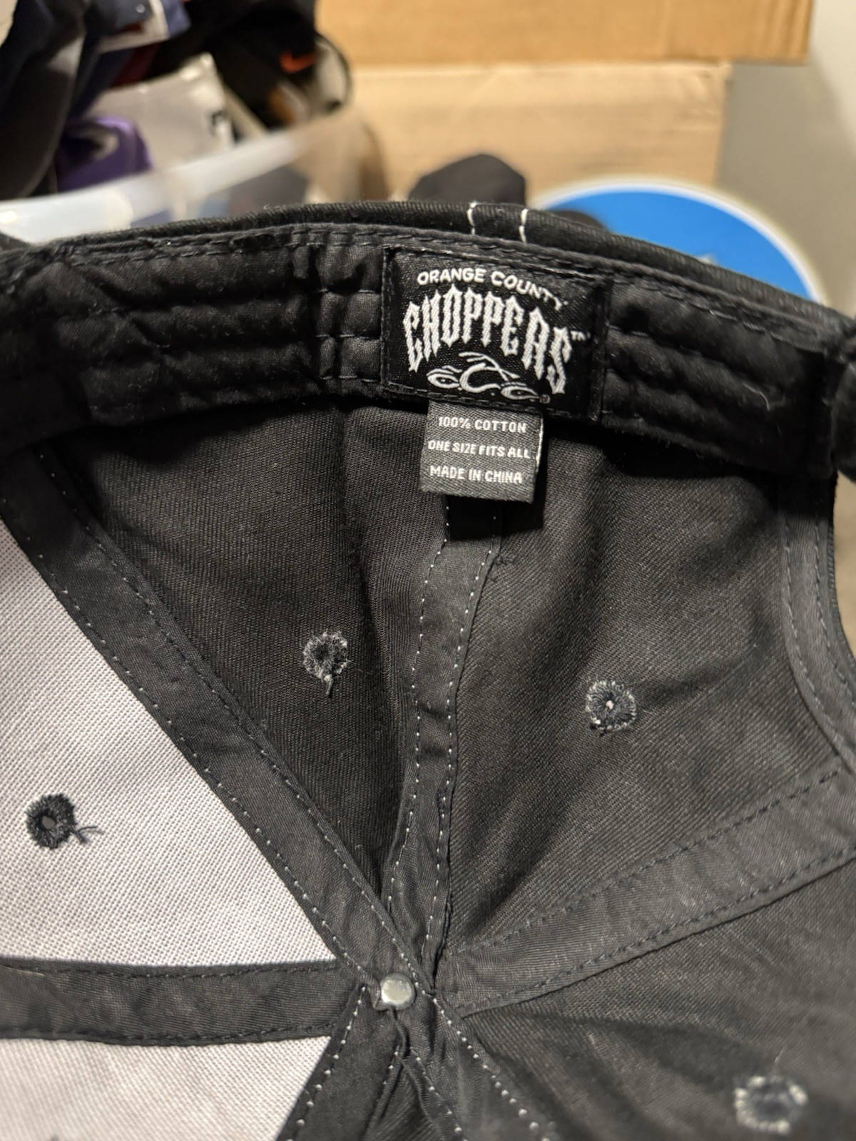 Orange County Choppers embroidered Official black Hat Mens Cap Strapback