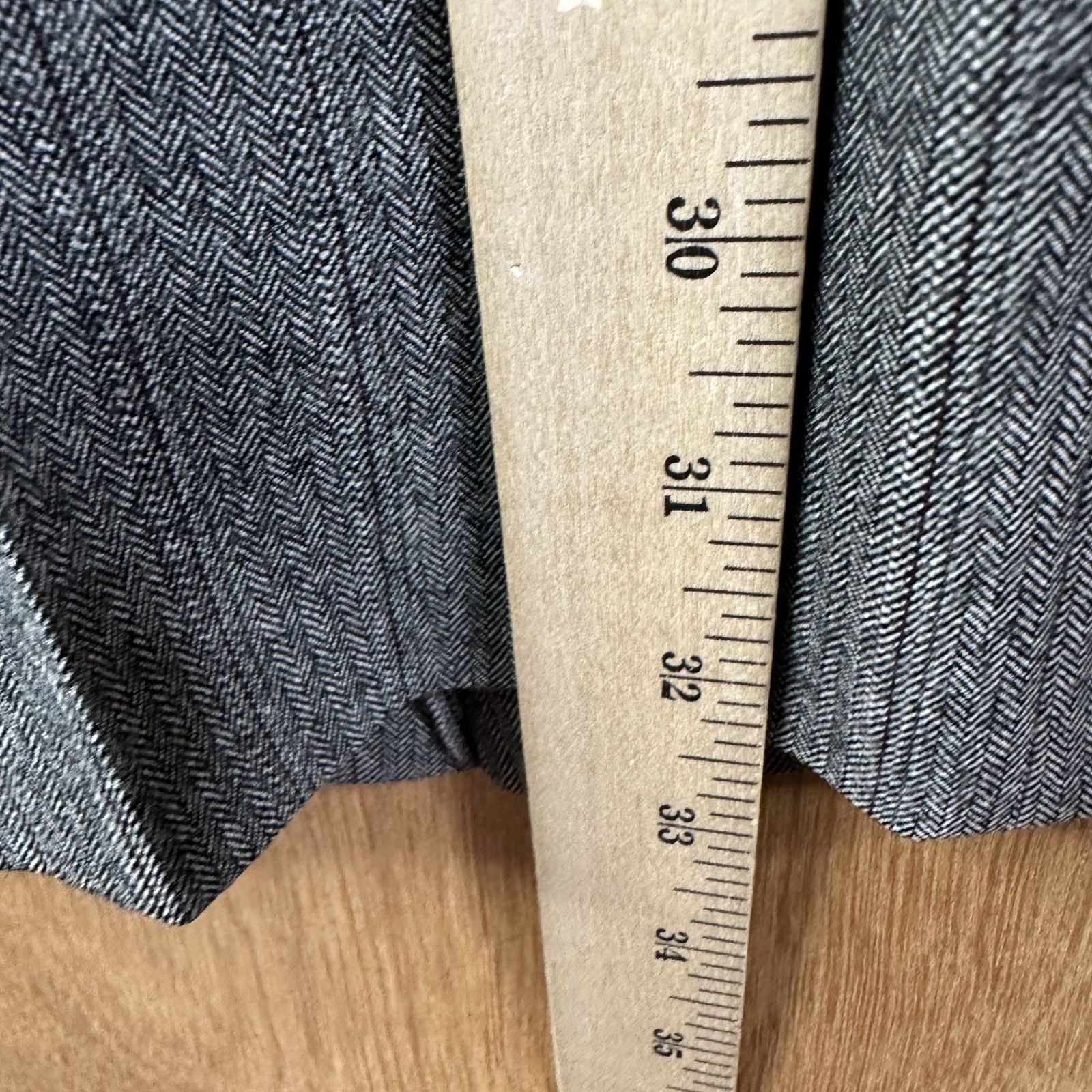 VTG Hart Schaffner Marx Suit Mens 40L Gray Pinstripe 2 Button Wool 34×32 Tweed