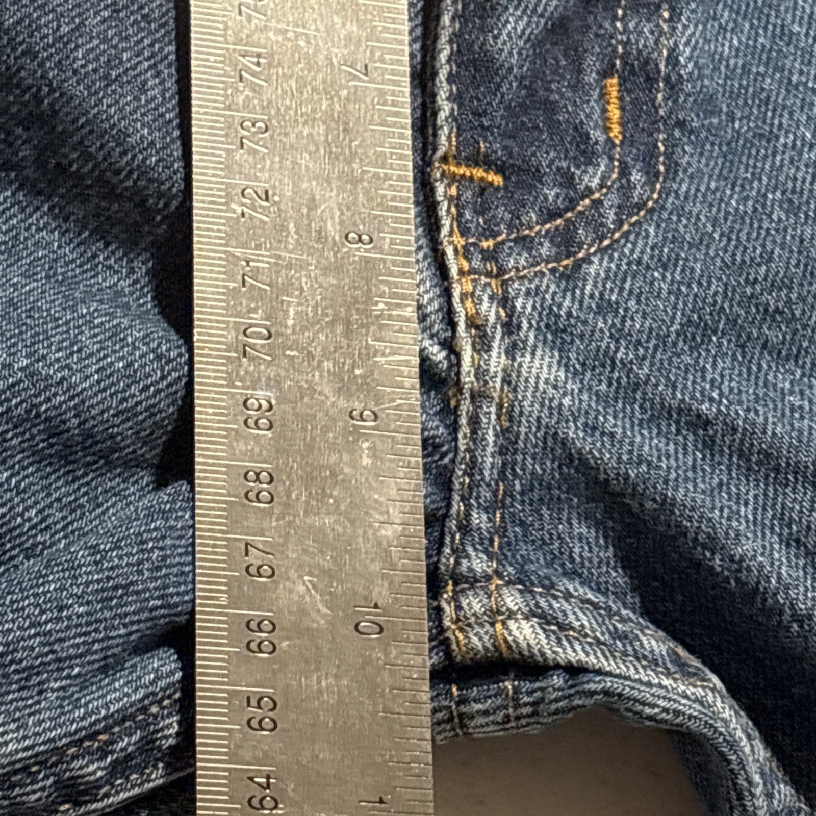 All American Clothing Co Jeans Mens 35×34 Slim Fit Medium Wash USA Made Mid Rise