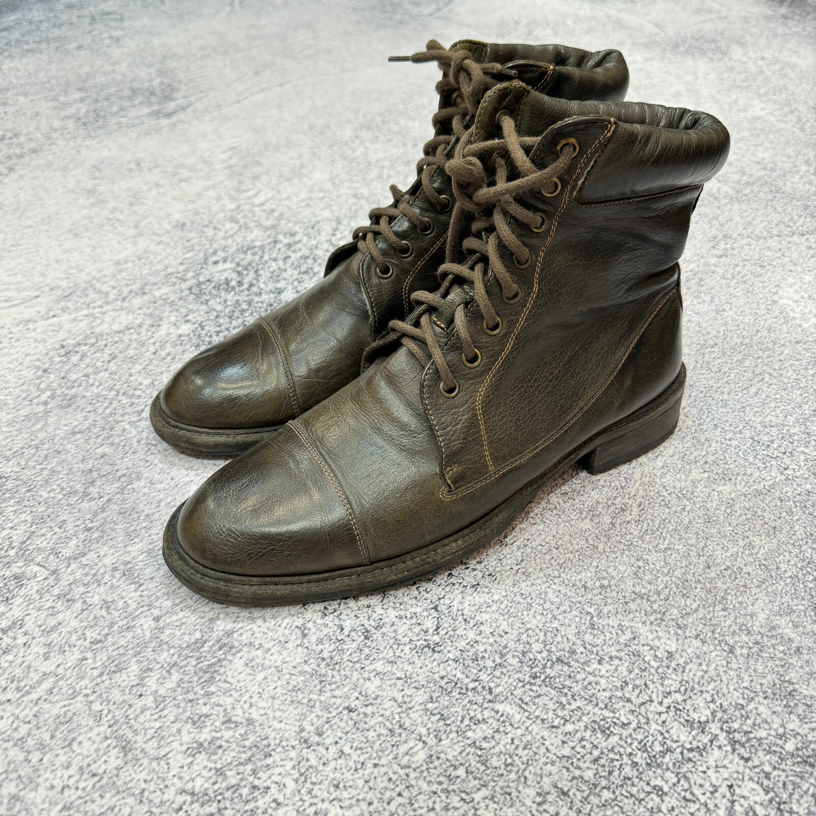 Benheart Mens Welted Derby Boots Made in Italy Size 42 US9 UK8