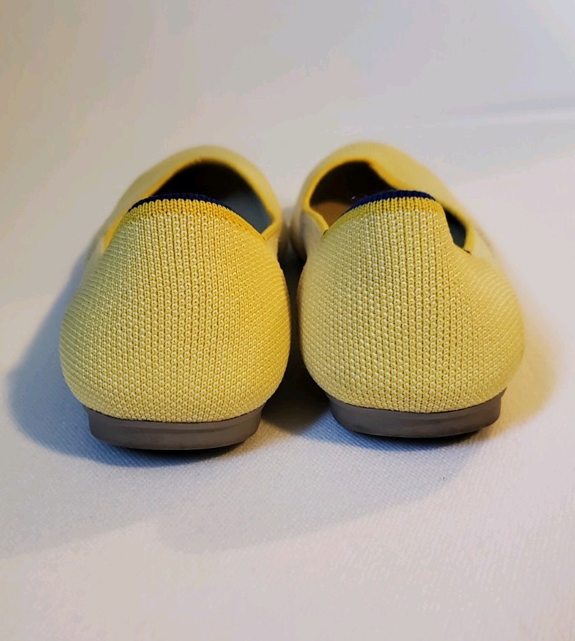 Rothys The Flat Marigold Yellow Slip-On, Round Toe, Ballet, Womens US Size 6