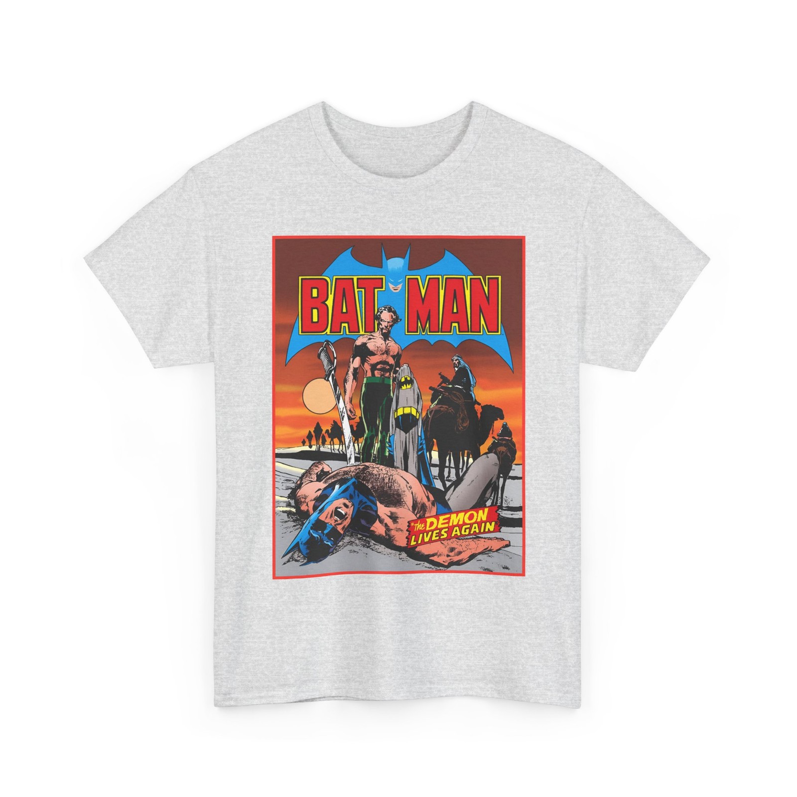 Batman T-Shirt DC Comics Neal Adams Art 70s Retro Ra’s Al Ghul Vintage-Style Tee