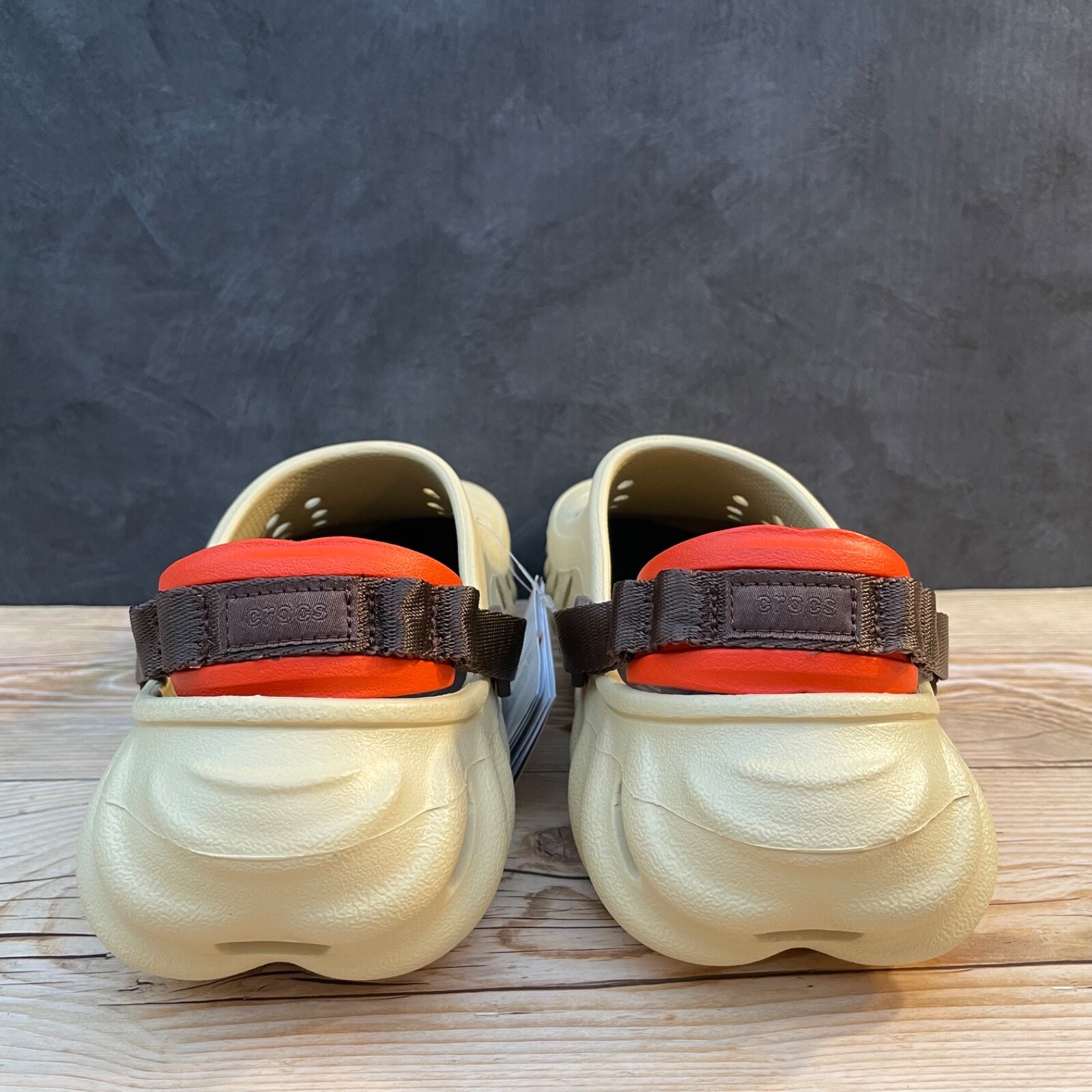 Crocs Echo Clog Beige/Brown/Orange Select-a-Size
